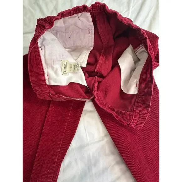 Vintage L.L. Bean corduroy Red Pants - Picture 6 of 9